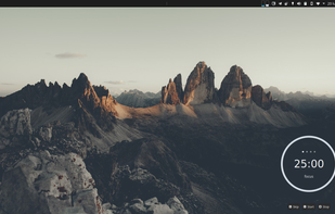 Fokus-plasmoid for KDE screenshot 2