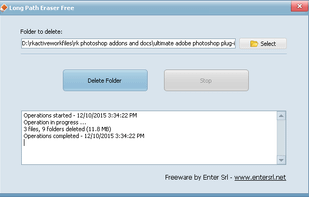 Long Path Eraser Free screenshot 1