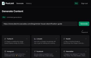 PostJolt screenshot 1