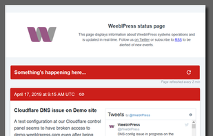 In progress event with integrated Twitter collection