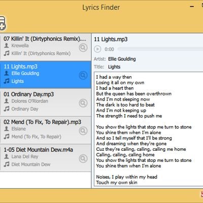 Now Playing - Lyrics Finder