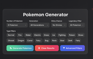 Generate a random pokemon