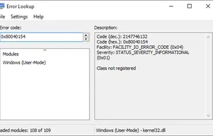Error Lookup screenshot 1