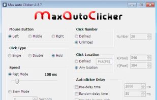 MaxAutoClicker screenshot