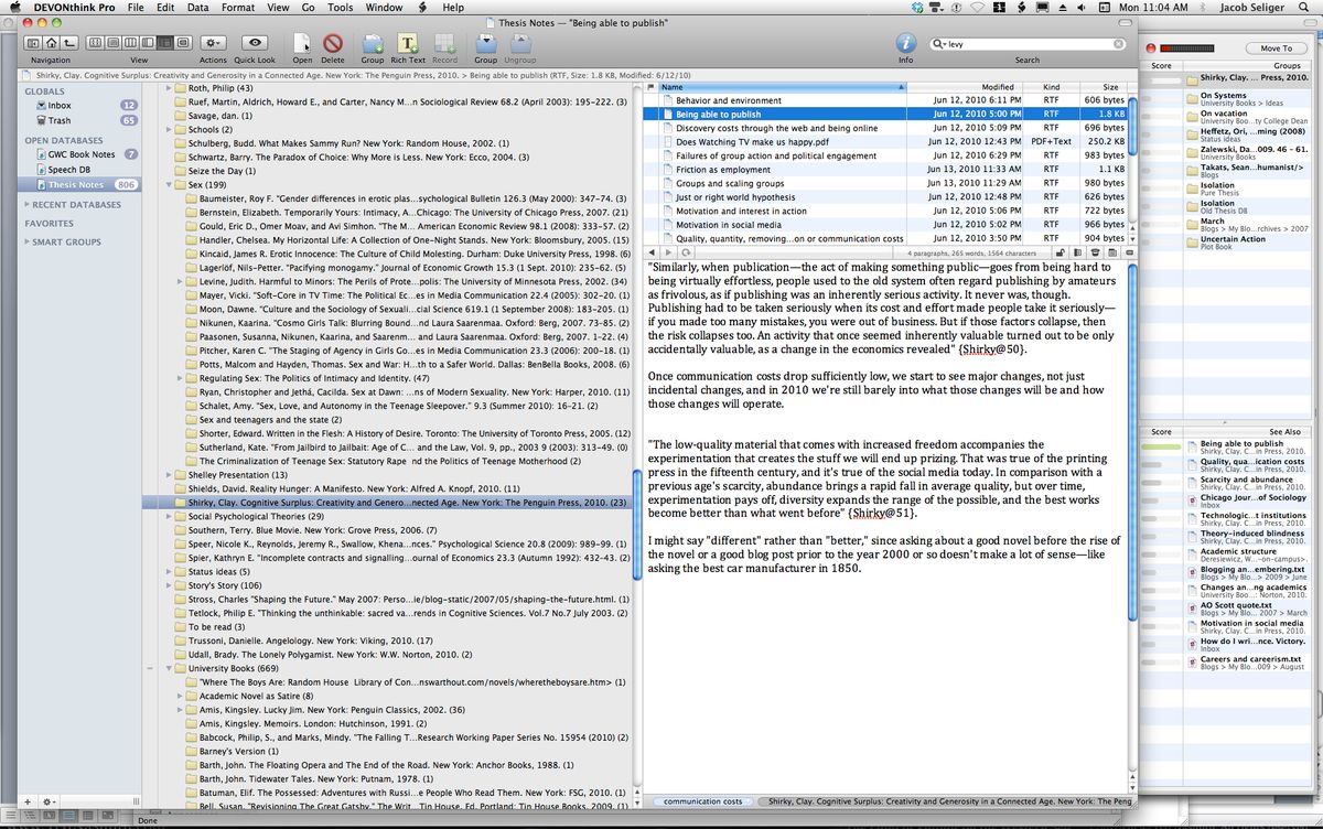 the brain 9 software vs devonthink vs