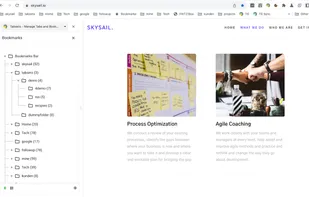 Quick access to your bookmarks