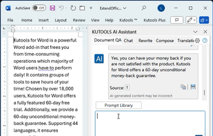 Kutools for Word screenshot 1