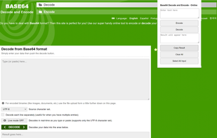 Base64 Chrome Extension screenshot 1