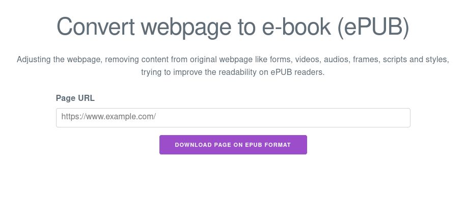 Webpage To EPUB Alternatives And Similar Sites & Apps | AlternativeTo