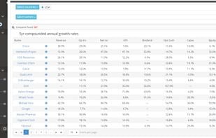 Fundamental stock screener