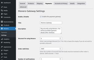 Settings Page Screenshot #1