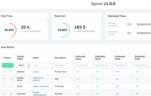 SprintCost screenshot 1