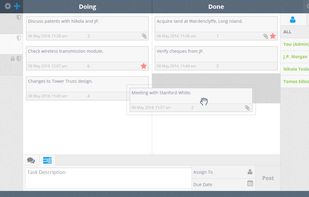 TASKS - Kanban board.