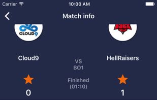 eSportLiveScore screenshot 3