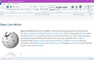 Open Live Writer screenshot 1