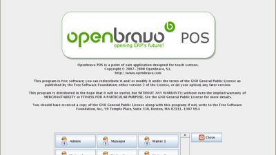 Openbravo POS screenshot 1