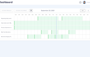Have an overview of your next activities from the dashboard.