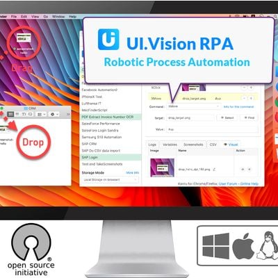 UI.Vision RPA software is a browser extension, but it can do desktop automation as well! 