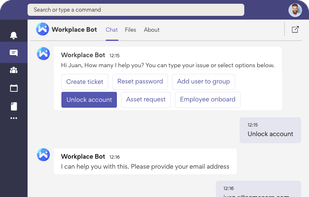 Workativ Assistant screenshot 1