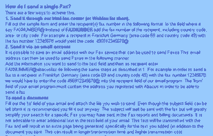 How to send a Fax.