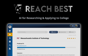 Reach Best is an AI for researching & applying to colleges