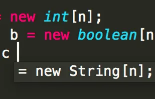 TabNine screenshot 1