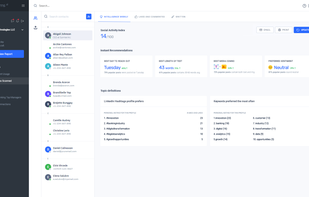 Get info about interests of each prospect or lead. Content written and/or liked, hashtags and keywords used, influencers that matter to name a few.