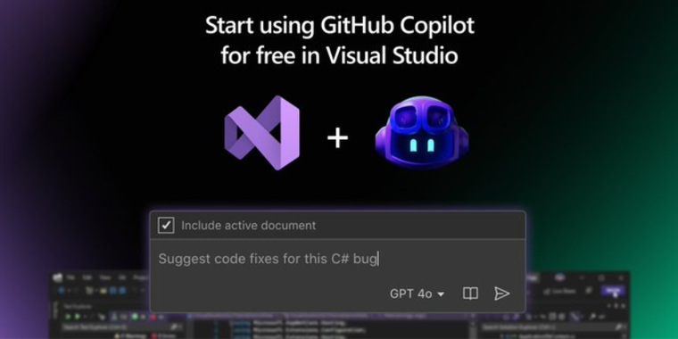 GitHub Copilot now free for Microsoft Visual Studio users