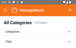 ManageMeals screenshot 1