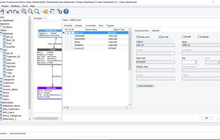 SB Data Generator's intuitive GUI provides a simple way to visualize the data model to understand the schema before populating the database with test data.