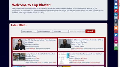CopBlaster.com using Google Chrome on Windows Desktop