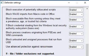 ConfigureDefender screenshot 2