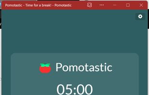 Time for a short break!