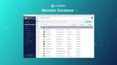 Own your data and get organized with the member database