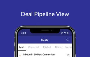 Deal pipeline view to manage deals from contacts efficiently across the stages