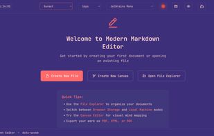 Modern Markdown Editor screenshot 1