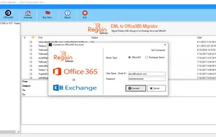 Regain EML to Office 365 Migrator screenshot 3