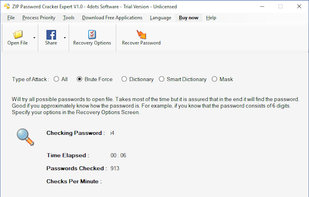 ZIP Password Cracker Expert screenshot 1