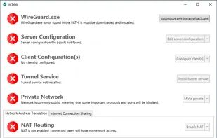 Wg Server for Windows (WS4W) screenshot 1
