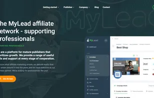 MyLead's home page