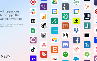 100+ integrations with the apps that power ecommerce