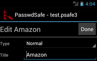 PasswdSafe screenshot 3