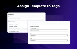 Assign Template to Tags