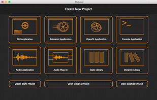 Projuicer project builder