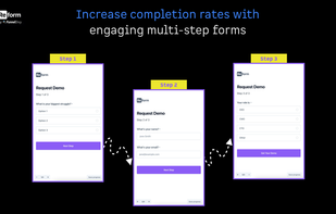 Increase completion rates with engaging multi-step forms