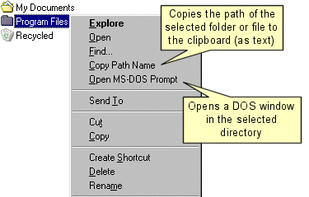 Clickie on the context menu.