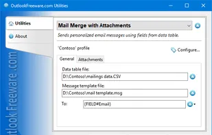 Mail Merge with Attachments for Outlook screenshot 1