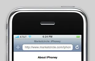 Vertical view of the iPhone window