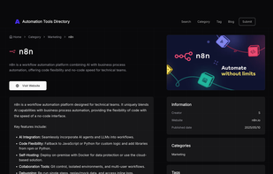 Automation Tools Directory - Demo