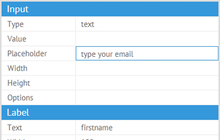 property sheet in form builder